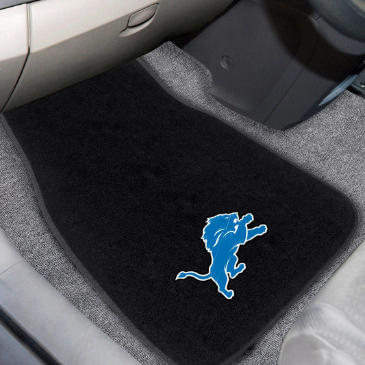Detroit Lions Embroidered Car Mat Set - 2 Pieces - Detroit Lions