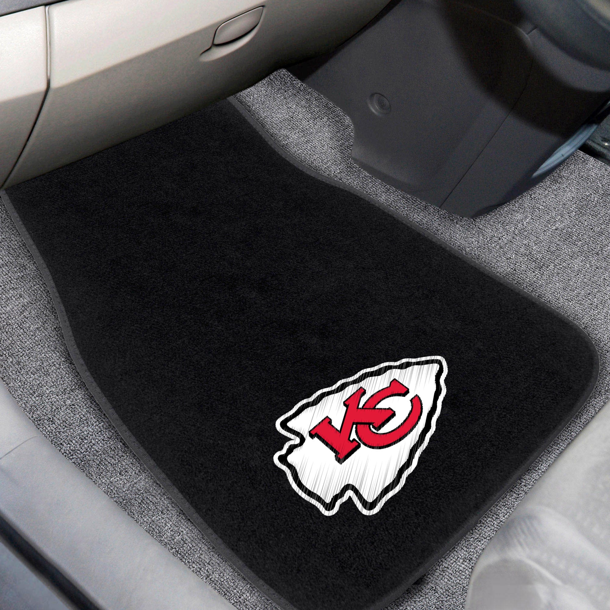 Kansas City Chiefs Embroidered Car Mat Set - 2 Pieces - Kansas City Chiefs