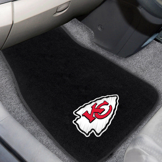 Kansas City Chiefs Embroidered Car Mat Set - 2 Pieces - Kansas City Chiefs