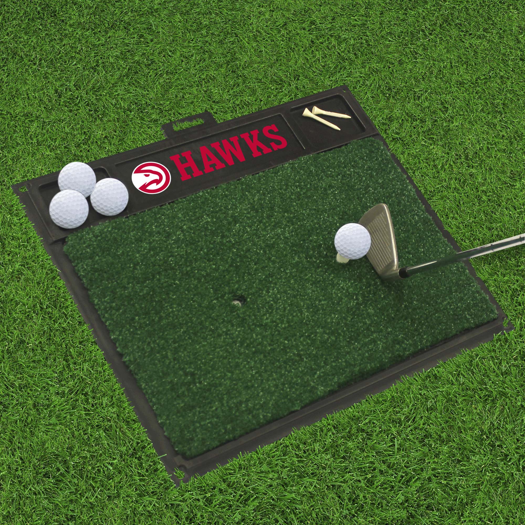 Atlanta Hawks Golf Hitting Mat - Atlanta Hawks