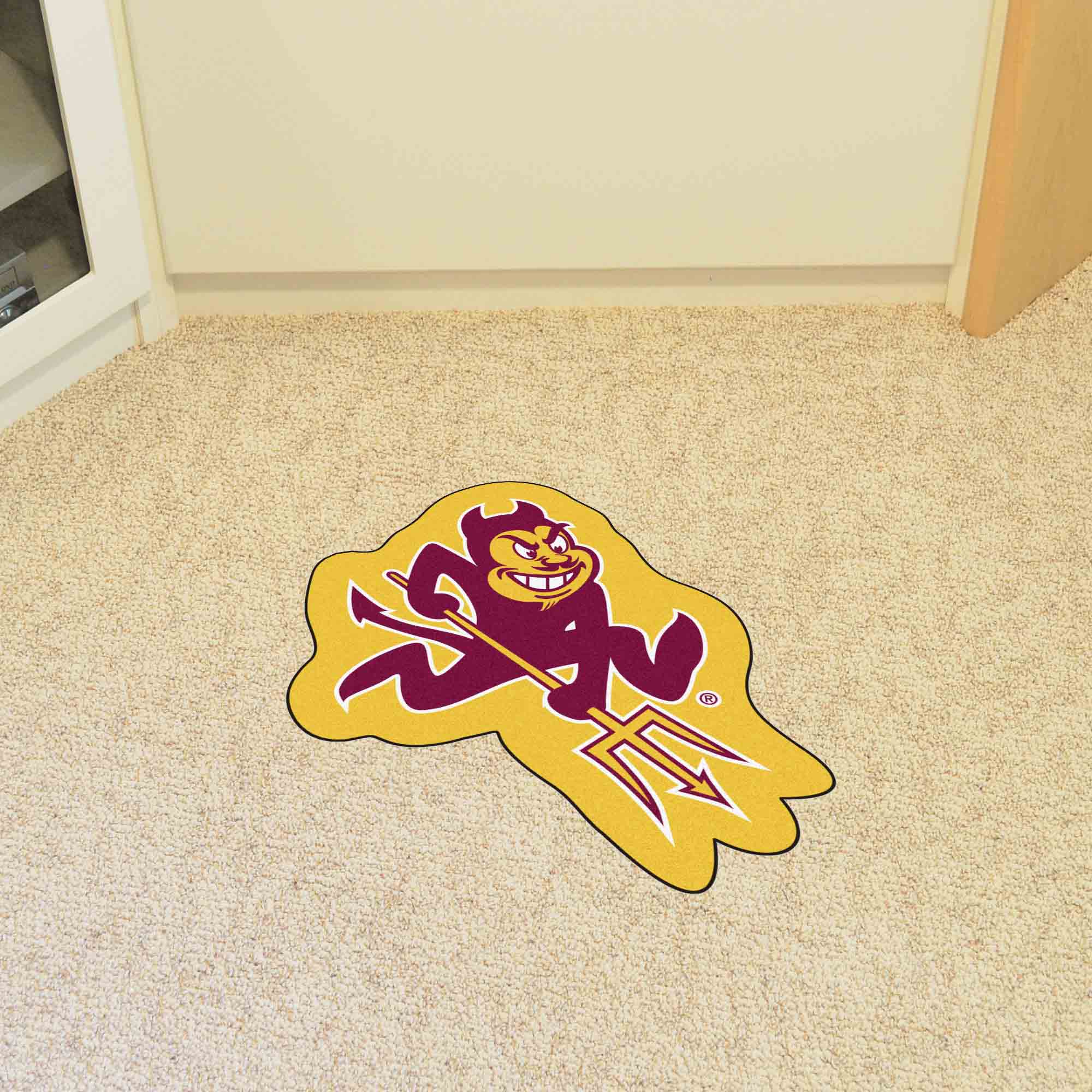 Arizona State Sun Devils Mascot Rug, Sparky Logo - Arizona State