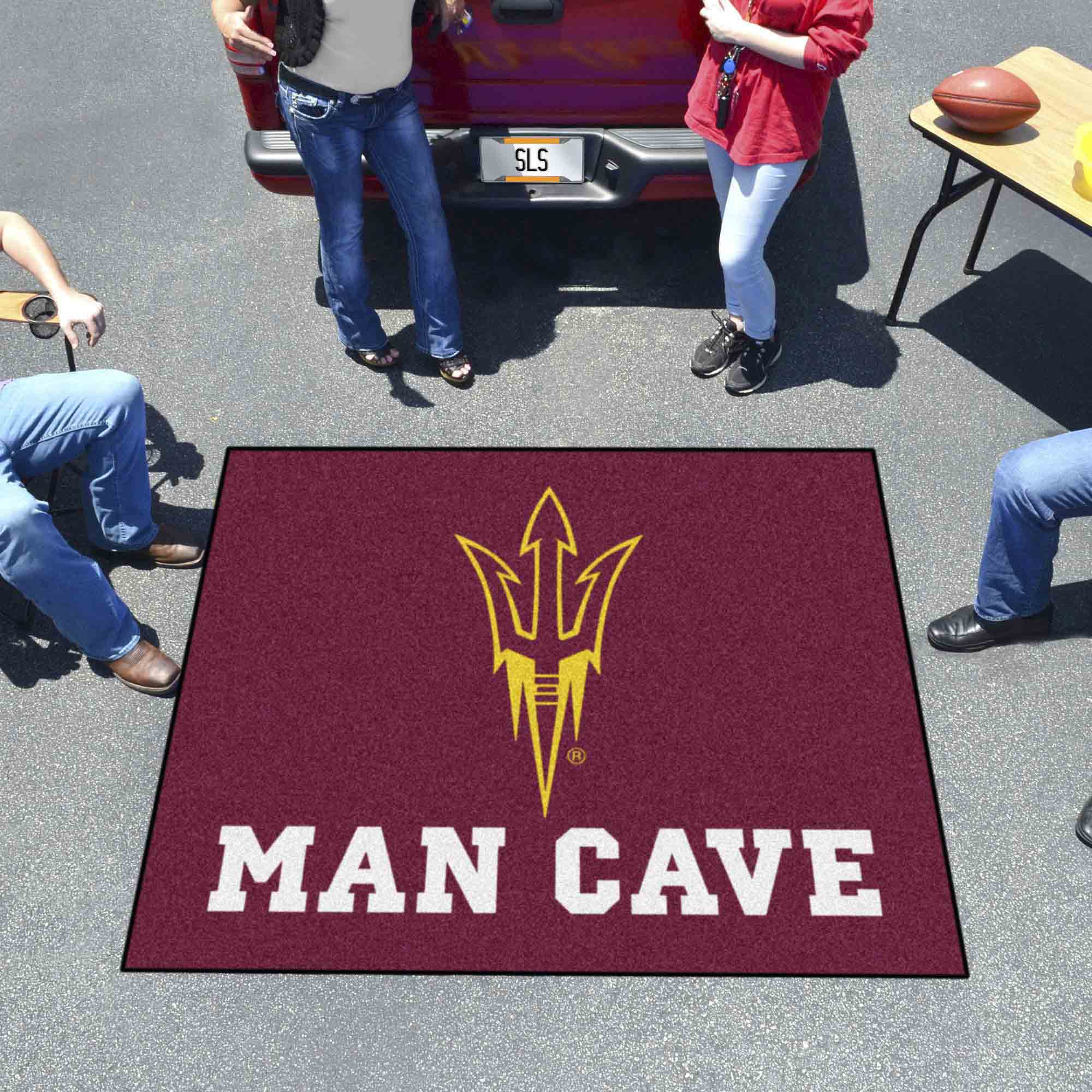 Arizona State Sun Devils Man Cave Tailgater Rug - 5ft. x 6ft., Pitchfork Logo - Arizona State