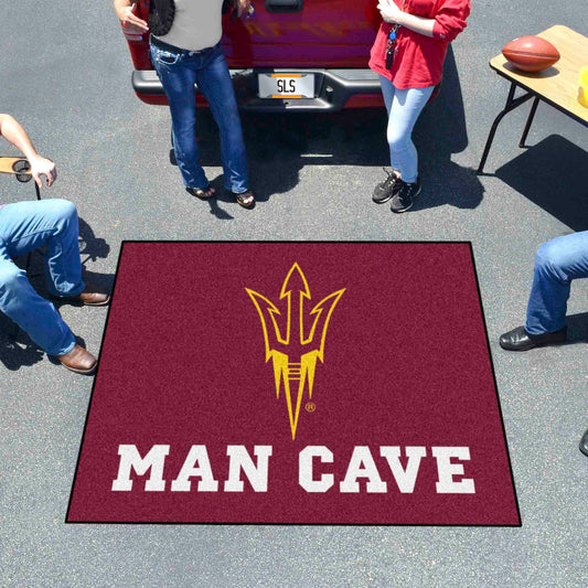 Arizona State Sun Devils Man Cave Tailgater Rug - 5ft. x 6ft., Pitchfork Logo - Arizona State