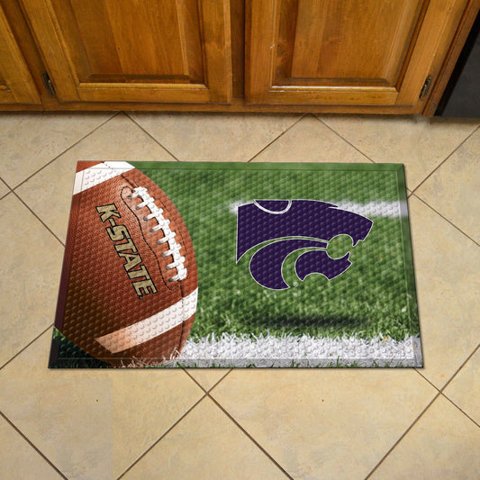 Kansas State Wildcats Rubber Scraper Door Mat - Kansas State