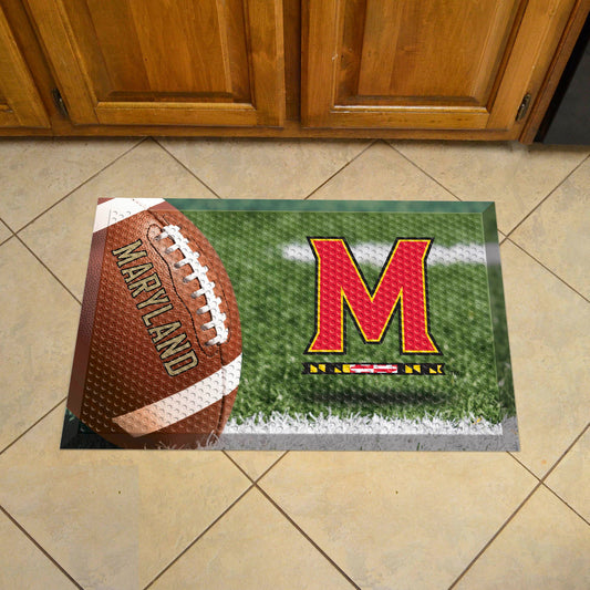 Maryland Terrapins Rubber Scraper Door Mat - Maryland
