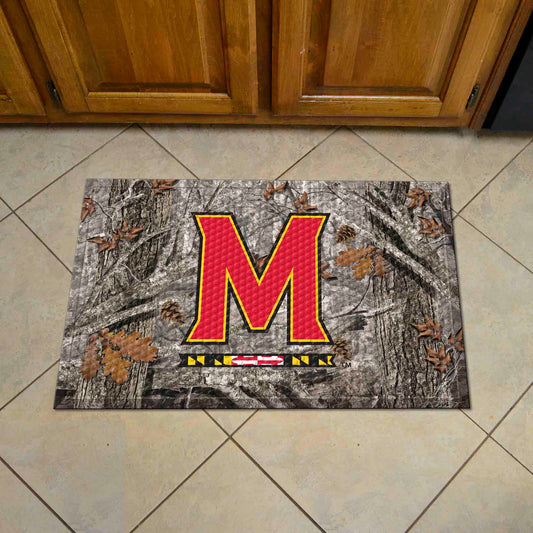 Maryland Terrapins Rubber Scraper Door Mat Camo - Maryland