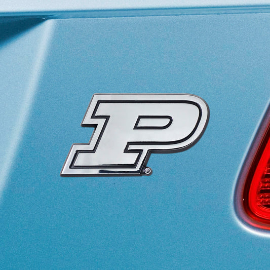Purdue Boilermakers 3D Chrome Metal Emblem - Purdue