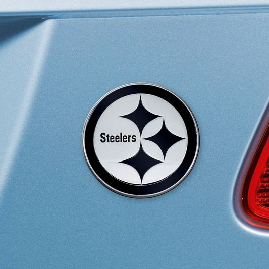 Pittsburgh Steelers 3D Chrome Metal Emblem - Pittsburgh Steelers
