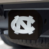 North Carolina Tar Heels Black Metal Hitch Cover with Metal Chrome 3D Emblem - North Carolina Tar Heels - Flyclothing LLC