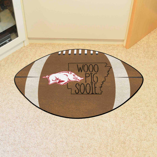 Arkansas Razorbacks Southern Style Football Rug - 20.5in. x 32.5in. - Arkansas