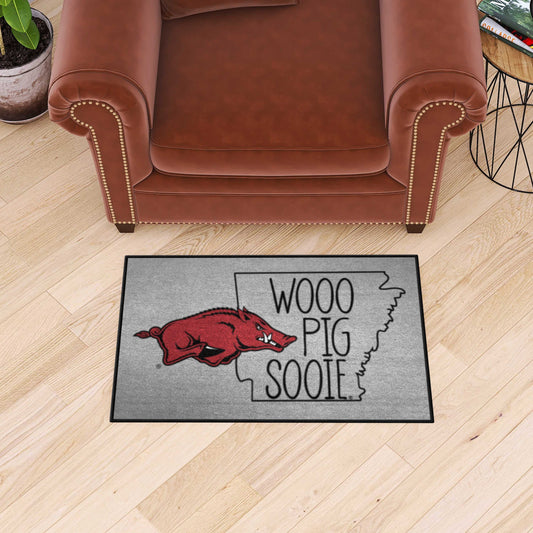 Arkansas Razorbacks Starter Mat Accent Rug - 19in. x 30in. - Arkansas