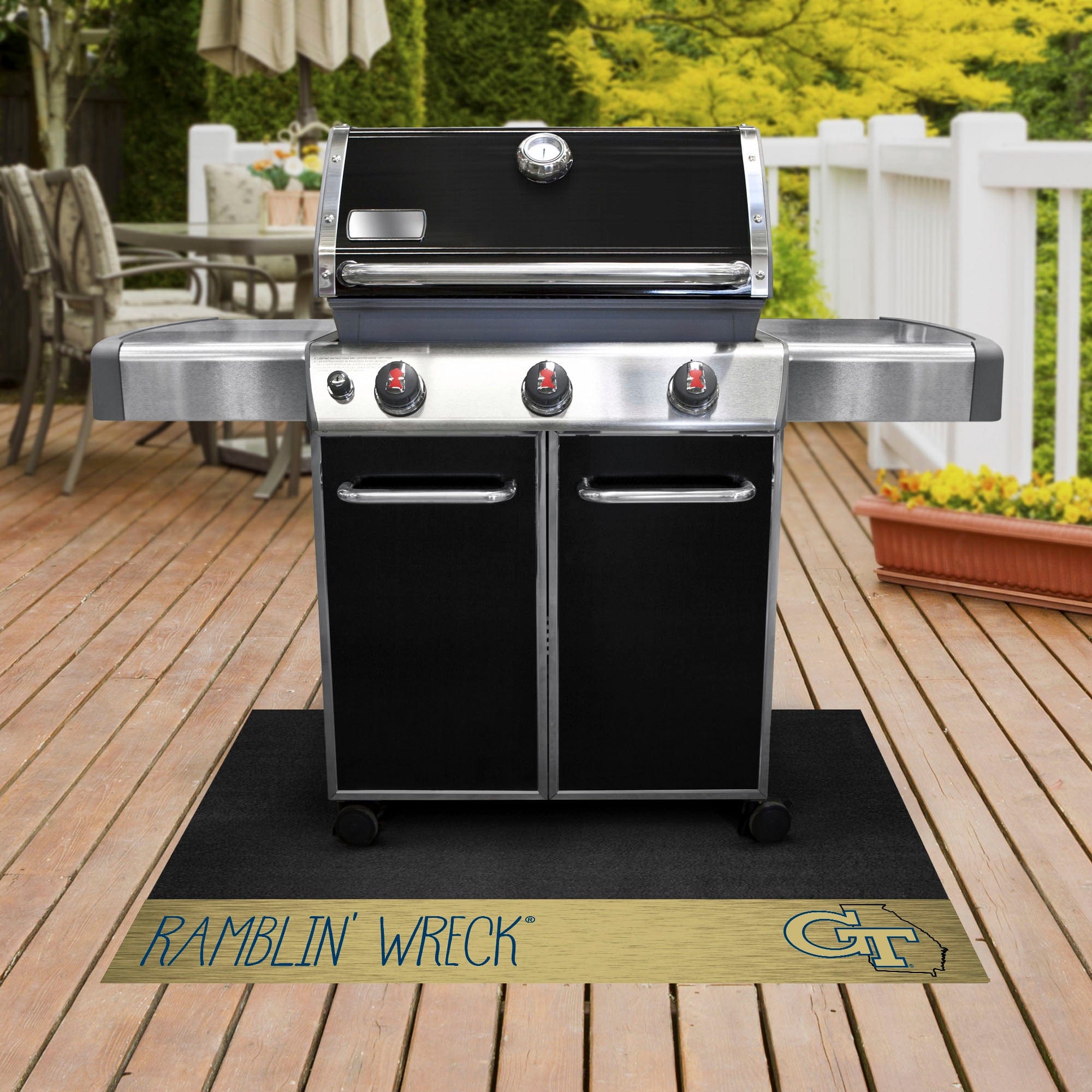 Georgia Tech Yellow Jackets Southern Style Vinyl Grill Mat - 26in. x 42in. - Georgia Tech