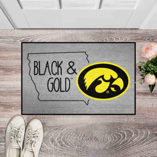 Iowa Hawkeyes Southern Style Starter Mat Accent Rug - 19in. x 30in. - Iowa