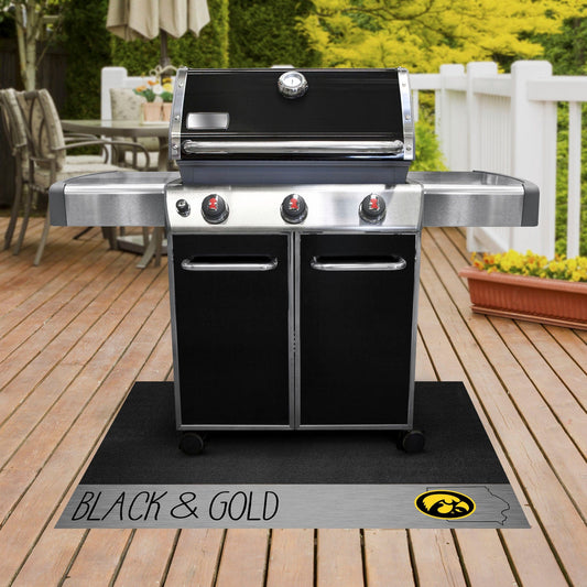 Iowa Hawkeyes Southern Style Vinyl Grill Mat - 26in. x 42in. - Iowa