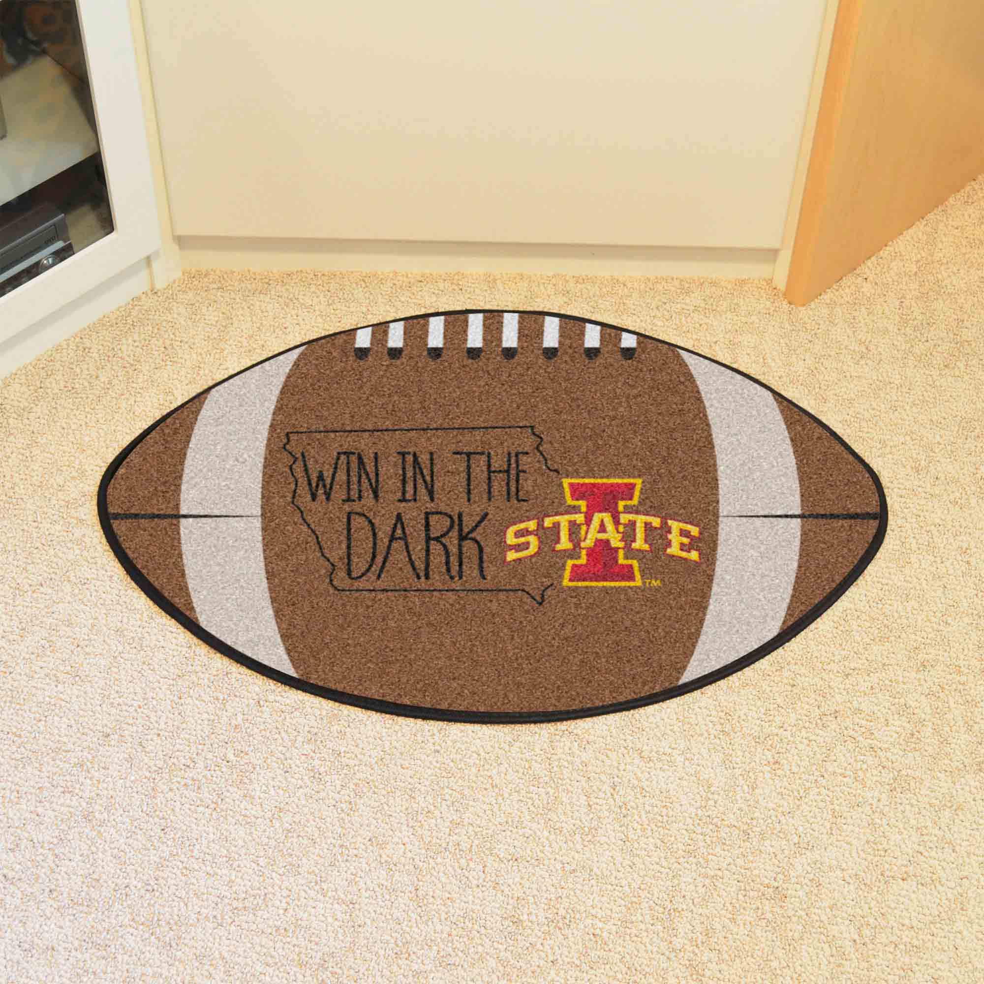 Iowa State Cyclones Southern Style Football Rug - 20.5in. x 32.5in. - Iowa State