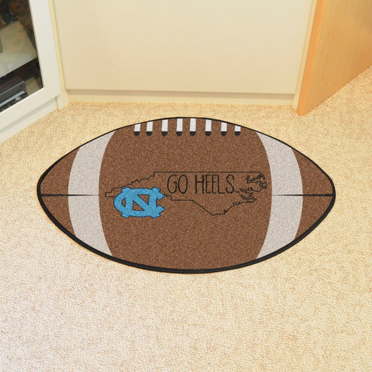 North Carolina Tar Heels Southern Style Football Rug - 20.5in. x 32.5in. - North Carolina