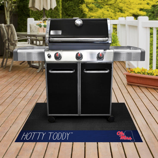 Ole Miss Rebels Southern Style Vinyl Grill Mat - 26in. x 42in. - Ole Miss