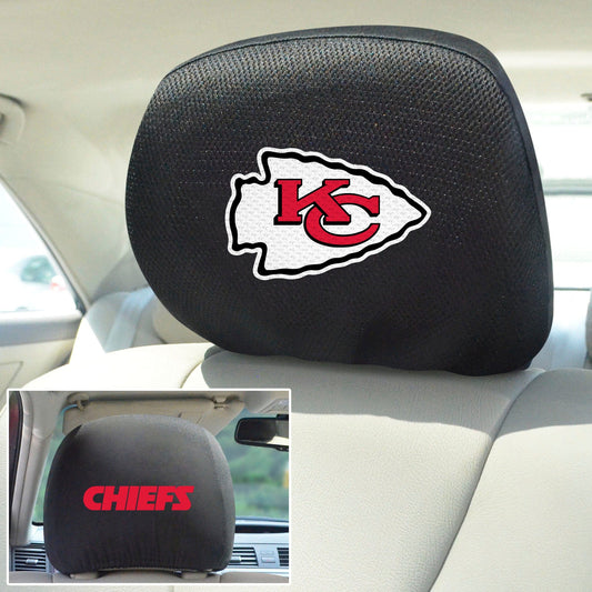 Kansas City Chiefs Embroidered Head Rest Cover Set - 2 Pieces - Kansas City Chiefs