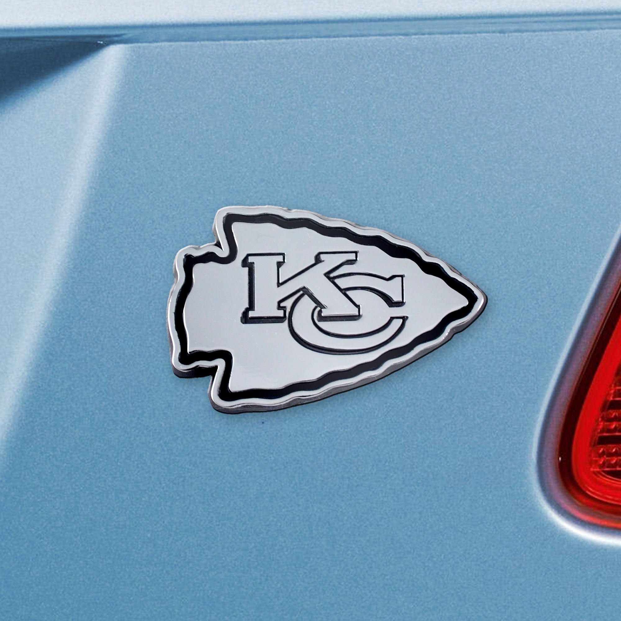 Kansas City Chiefs 3D Chrome Metal Emblem - Kansas City Chiefs