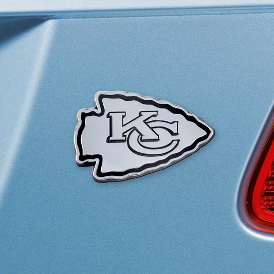 Kansas City Chiefs 3D Chrome Metal Emblem - Kansas City Chiefs