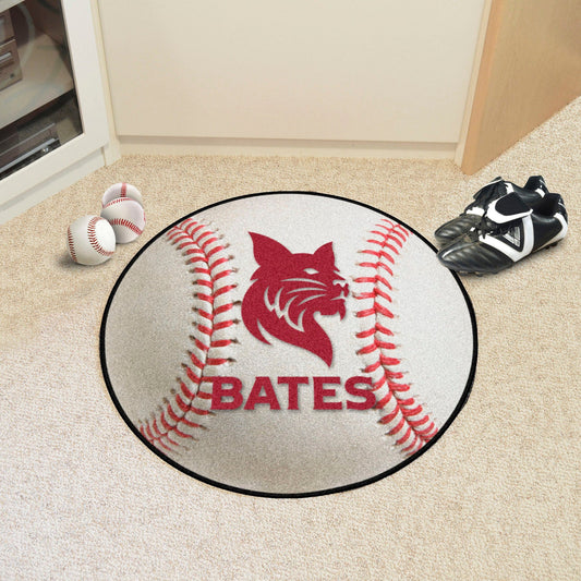 Bates College Bobcats Baseball Rug - 27in. Diameter - Bates College