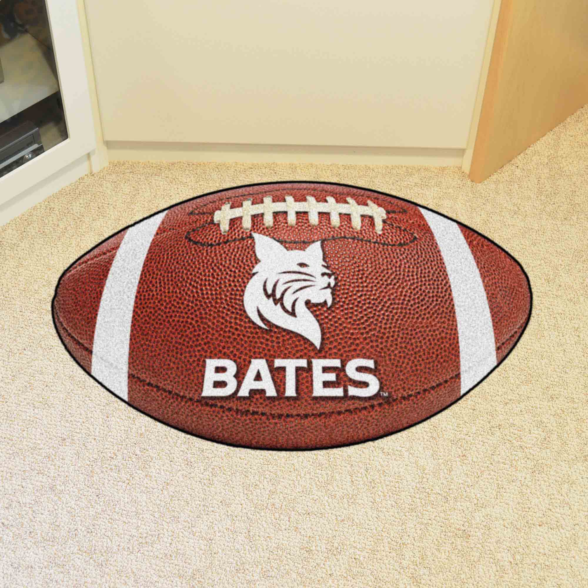 Bates College Bobcats Football Rug - 20.5in. x 32.5in. - Bates College