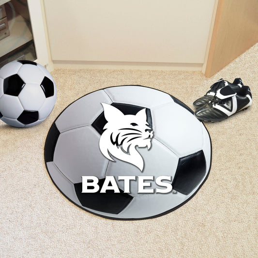 Bates College Bobcats Soccer Ball Rug - 27in. Diameter - Bates College