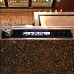 Northwestern Wildcats Bar Drink Mat - 3.25in. x 24in. - Northwestern