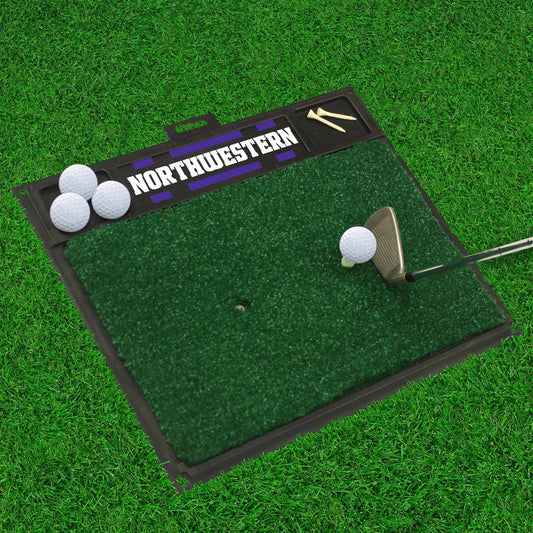 Northwestern Wildcats Golf Hitting Mat - Northwestern