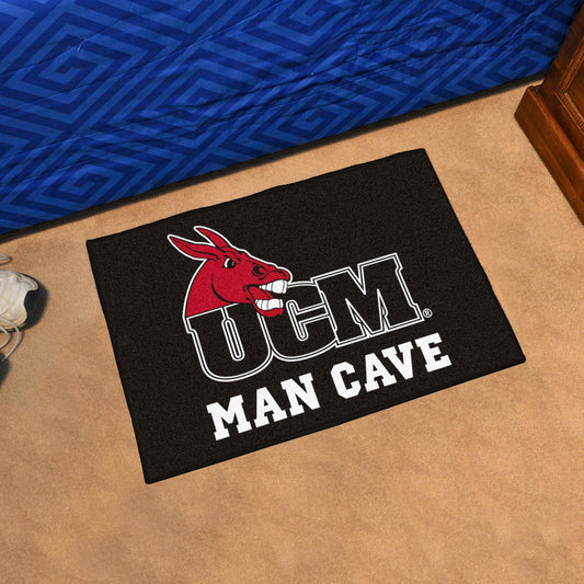 Central Missouri Mules Man Cave Starter Mat Accent Rug - 19in. x 30in. - Central Missouri