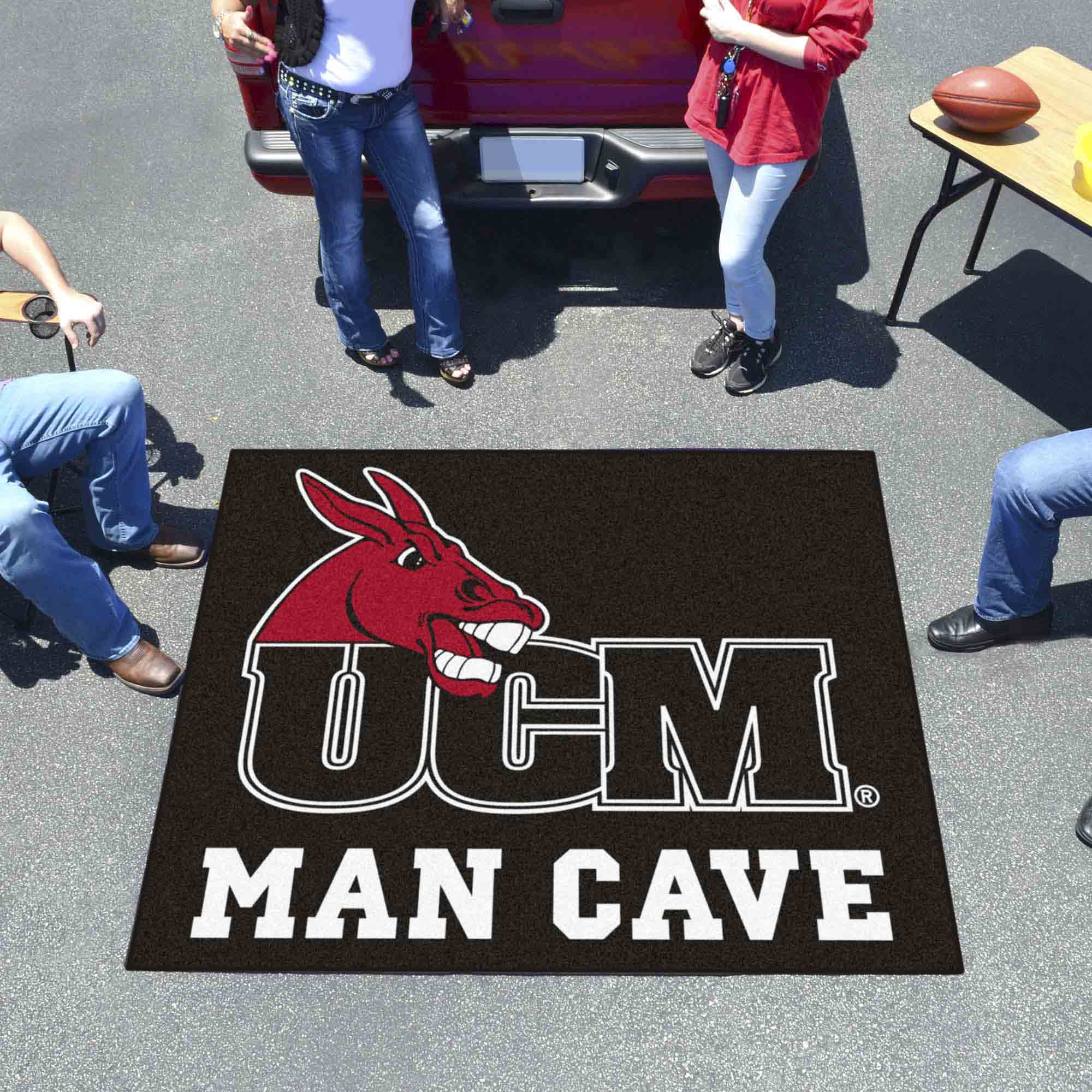 Central Missouri Mules Man Cave Tailgater Rug - 5ft. x 6ft. - Central Missouri
