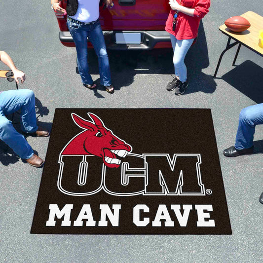 Central Missouri Mules Man Cave Tailgater Rug - 5ft. x 6ft. - Central Missouri