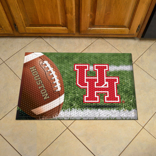 Houston Cougars Rubber Scraper Door Mat - Houston
