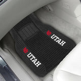 Utah Utes 2 Piece Deluxe Car Mat Set - Utah