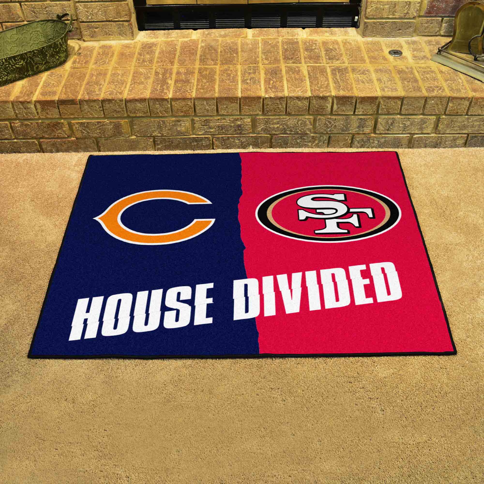 House Divided - Bears / 49ers House Divided Rug - 34 in. x 42.5 in. - House Divided - Bears / 49ers