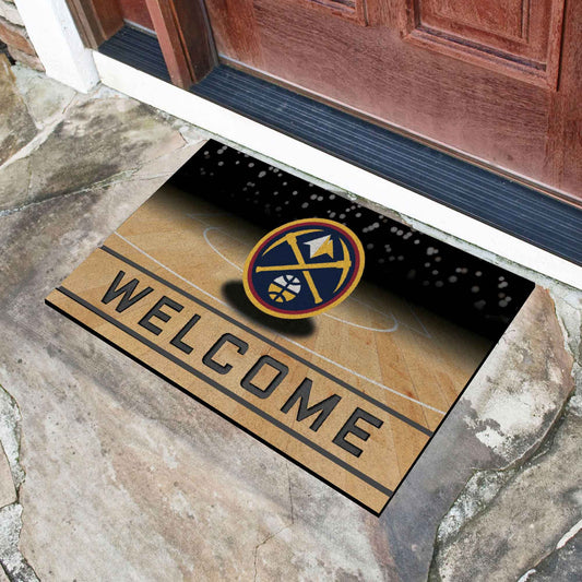 Denver Nuggets Rubber Door Mat - 18in. x 30in. - Denver Nuggets
