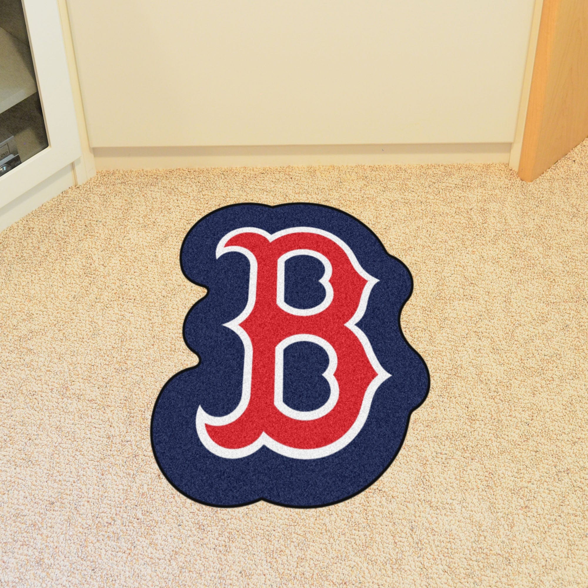 Boston Red Sox Mascot Rug "B" Hat Logo - Boston Red Sox