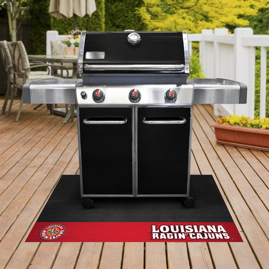 Louisiana-Lafayette Ragin' Cajuns Vinyl Grill Mat - 26in. x 42in. - Louisiana-Lafayette