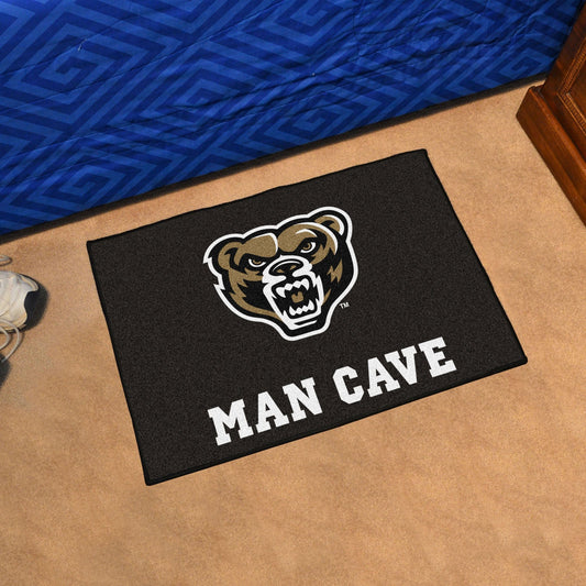 Oakland Golden Grizzlies Man Cave Starter Mat Accent Rug - 19in. x 30in. - Oakland