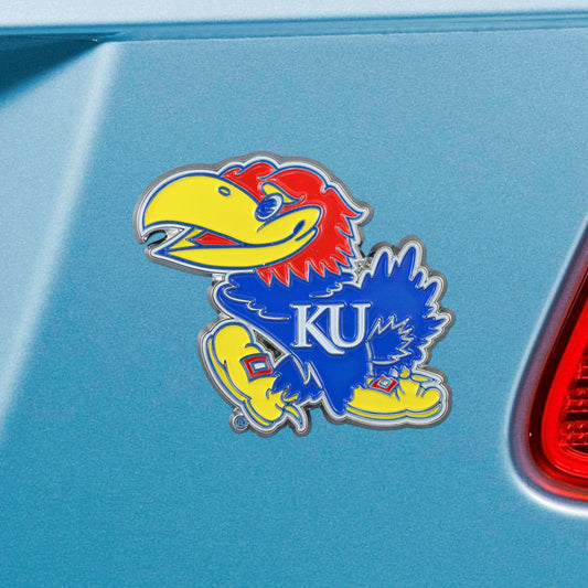 Kansas Jayhawks 3D Color Metal Emblem - Kansas