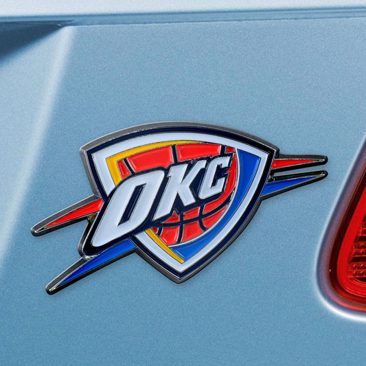 Oklahoma City Thunder 3D Color Metal Emblem - Oklahoma City Thunder
