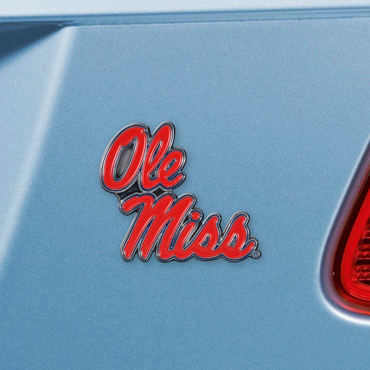 Ole Miss Rebels 3D Color Metal Emblem - Ole Miss