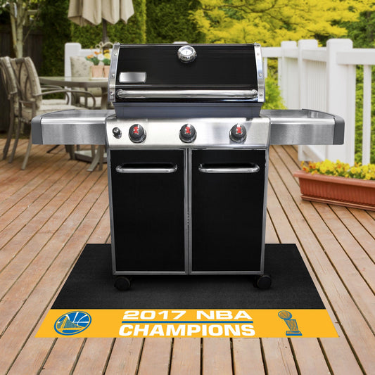 Golden State Warriors 2017 NBA Champions Vinyl Grill Mat - 26in. x 42in. - Golden State Warriors
