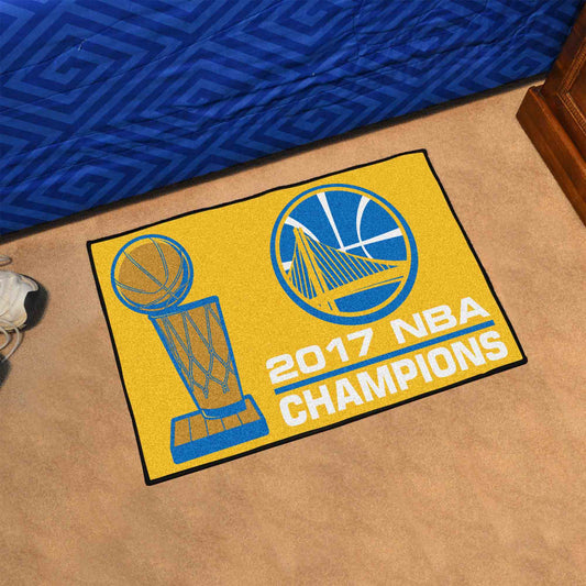 Golden State Warriors 2017 NBA Champions Starter Mat Accent Rug - 19in. x 30in. - Golden State Warriors