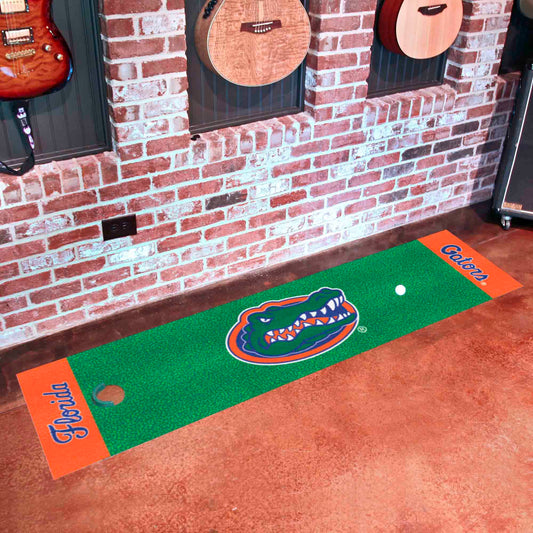 Florida Gators Putting Green Mat - 1.5ft. x 6ft., "Gators" - Florida
