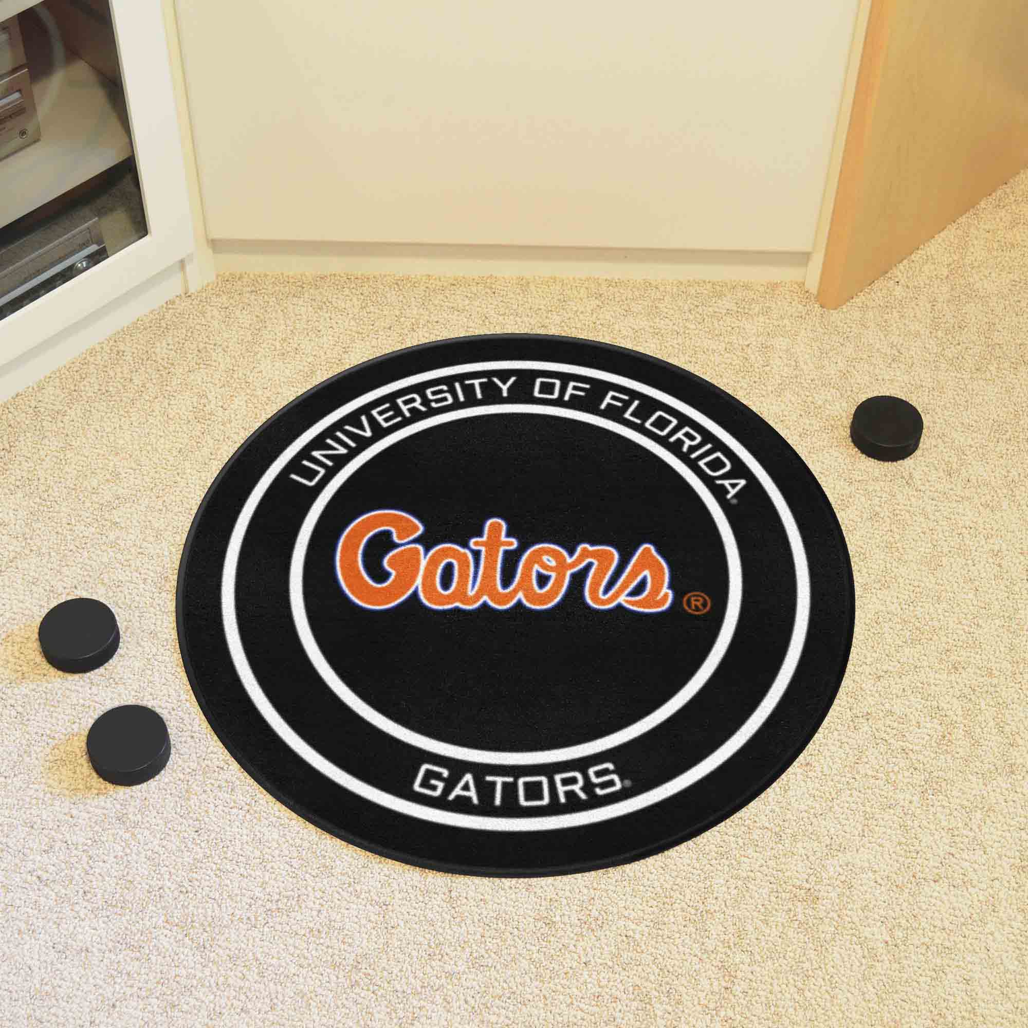 Florida Gators Hockey Puck Rug - 27in. Diameter - Florida