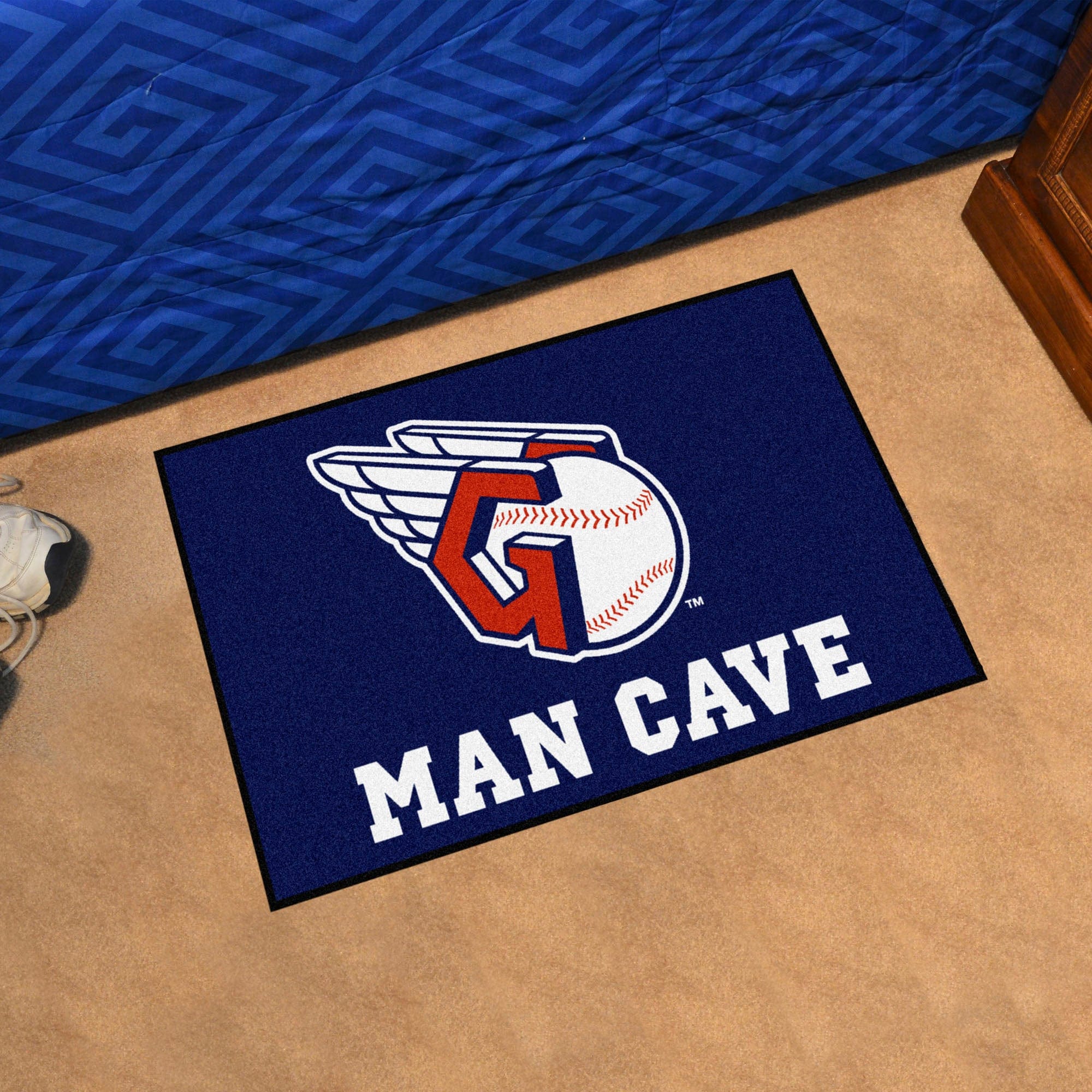 Cleveland Guardians Man Cave Starter Mat Accent Rug - 19in. x 30in. - Cleveland Guardians