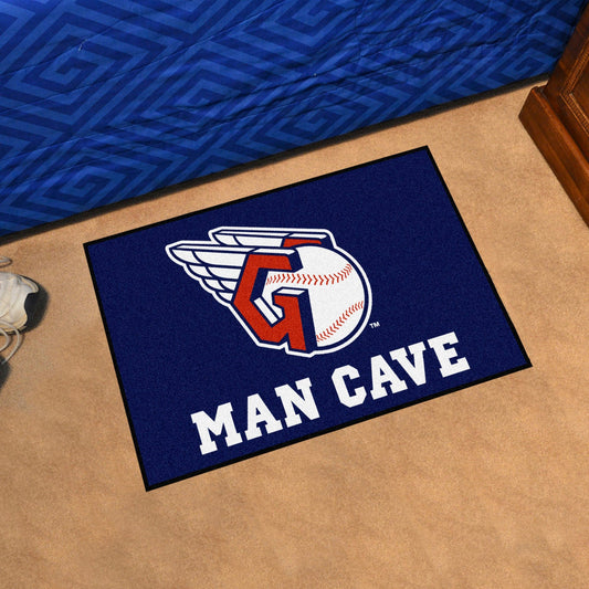 Cleveland Guardians Man Cave Starter Mat Accent Rug - 19in. x 30in. - Cleveland Guardians