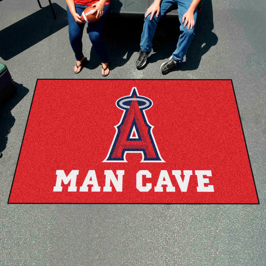 Los Angeles Angels Man Cave Ulti-Mat Rug - 5ft. x 8ft. - Los Angeles Angels