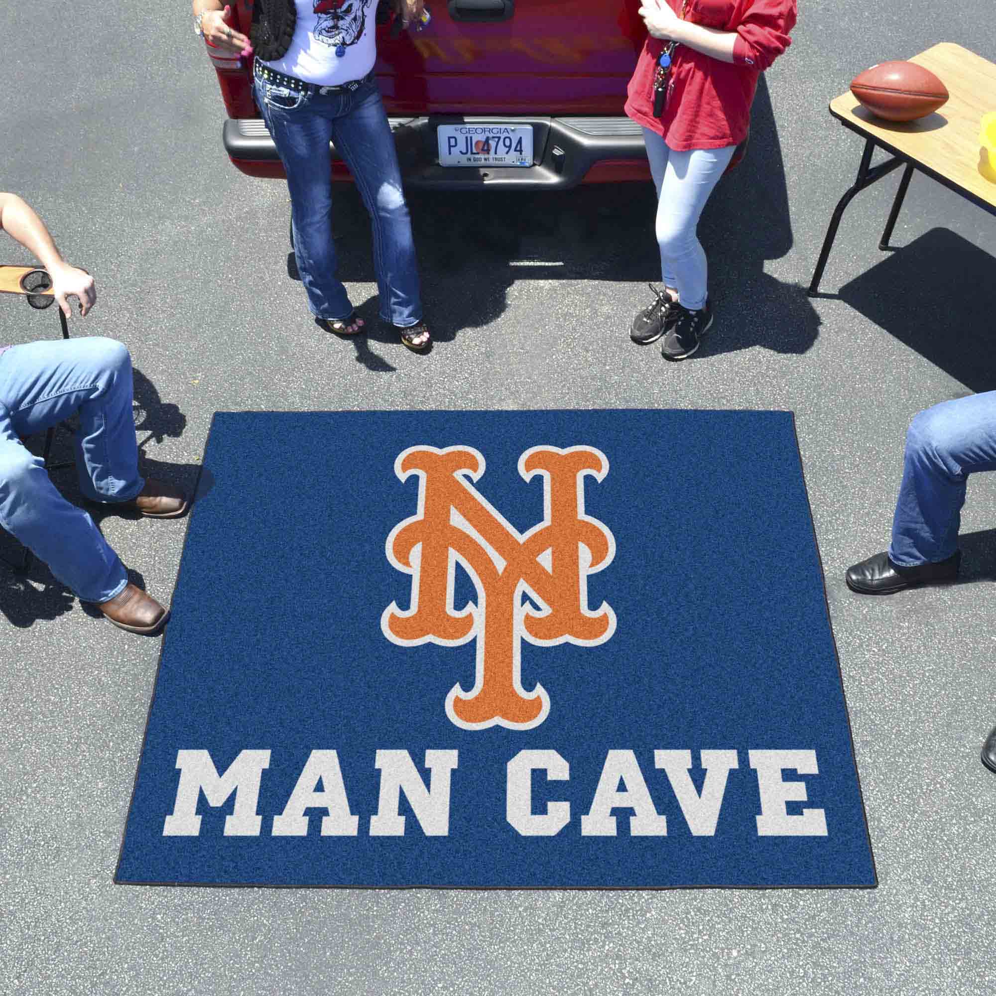 New York Mets Man Cave Tailgater Rug - 5ft. x 6ft. - New York Mets